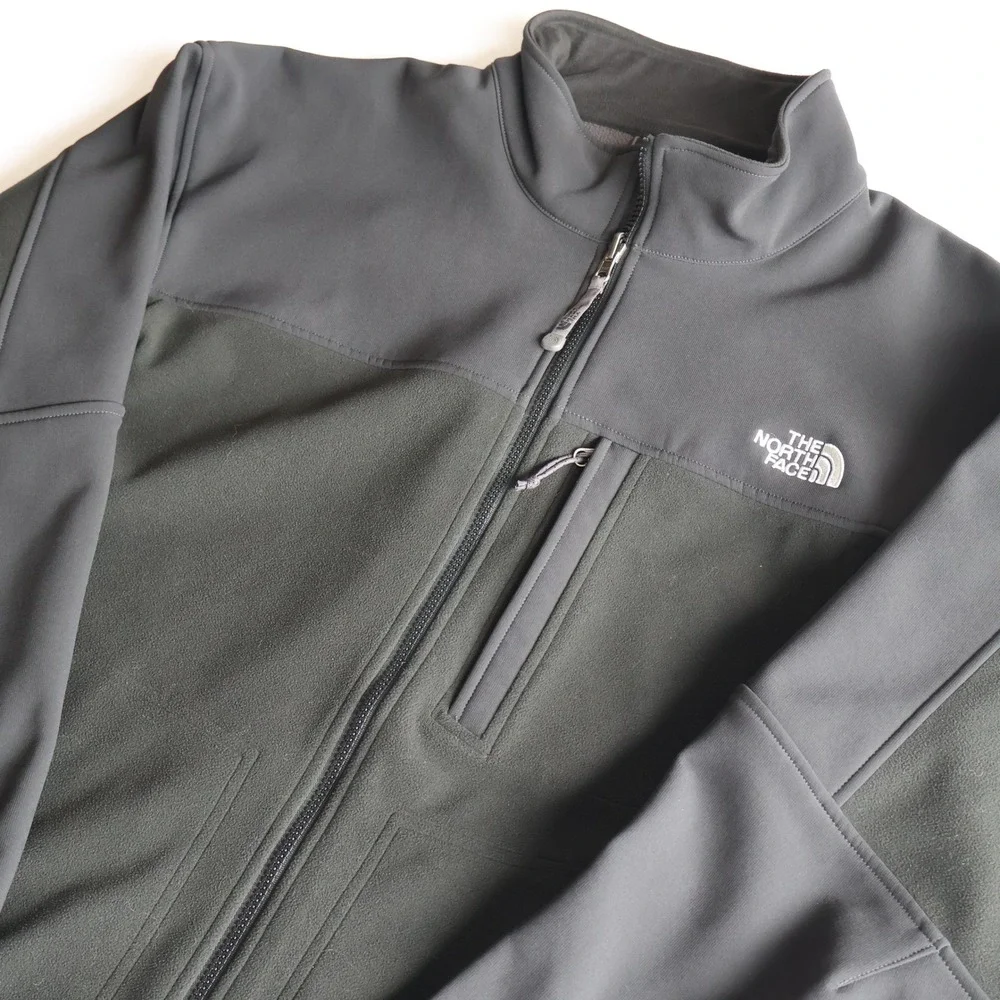 The North Face Men's Full Zip Windbreaker Windstopper Black Jacket Size XXL